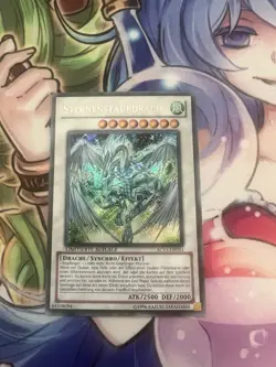 STARDUST DRAGON SECRET RARE GERMAN AC11-DE024 LIGHT PLAY YUGIOH - Image 1