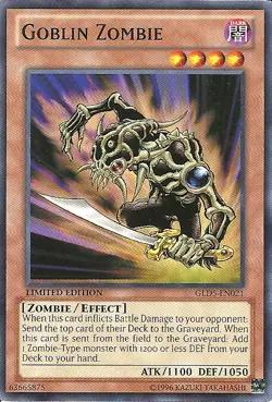 Goblin Zombie - GLD5-EN021 - Common - Limited Edition x3 - Lightly Played - Image 1
