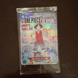 Bandai Monkey.D.Luffy Full Art Holo Promo College Basketball One Piece CCG - Image 1