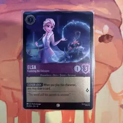 Disney Lorcana TCG Whispers in the Well Elsa Exploring the Unknown 45/204 (Foil) - Image 1
