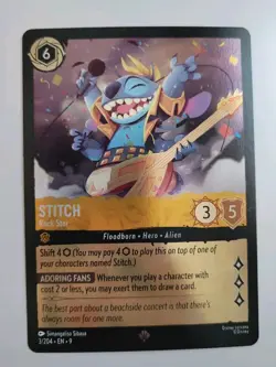 Disney Lorcana TCG - Fabled: Stitch (003/204) - Super Rare Foil - Near Mint - Image 1