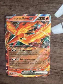 Team Rocket's Moltres ex - (Destined Rivals Stamp) 031/182 Miscellaneous Cards & - Image 1