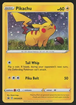 Pikachu SWSH039 SWSH: Sword & Shield Promo Cards Holo NM - Image 1