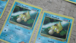 VTG Pokemon Cards 1999 Blue Water LOT 4 PSYDUCK Gamefreak GC - Image 1