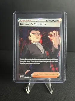 Giovanni's Charisma SR 197/165 Ultra Rare Pokemon Card Scarlet & Violet 151 NM - Image 1