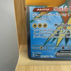 [ NM ] Pokemon Zapdos ex 192/165 SV151 Ultra Rare Full Art Holo Pokemon Card - Image 5