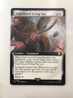 Field-Tested Frying Pan Extended Borderless MTG Magic Gathering Card Mint LTC - Image 1
