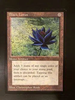 MtG Black Lotus (LP condition) - 6x9 Oversized, Magic: the Gathering - Image 4