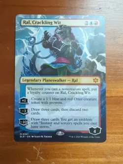 Ral, Crackling Wit (Borderless) Bloomburrow Foil - Image 1