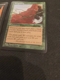 MTG Stronghold Grave Pact + Burgeoning Magic The Gathering LP 1998 WoTC - Image 4