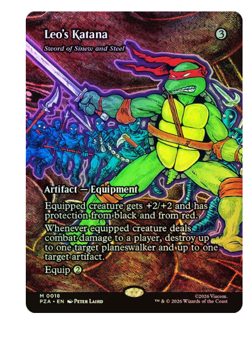 Leo's Katana - Sword of Sinew and Steel Foil Borderless Teenage Mutant Ninja - Image 1