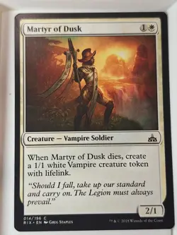 Martyr of Dusk - Rivals of Ixalan - Magic the Gathering MTG Nice! - Image 1