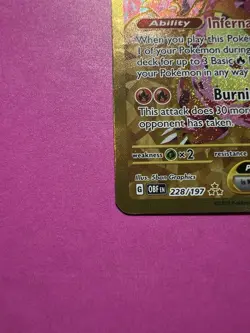 Pokemon TCG Charizard EX Obsidian Flames Holo Hyper Rare Card 228/197 - Image 5