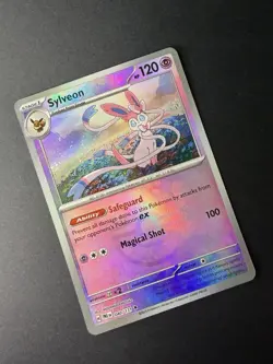 Pokemon TCG Sylveon 40/131 Master Ball Rare Reverse Holo Prismatic Evolutions NM - Image 1