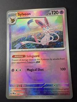 Pokemon TCG Sylveon 40/131 Master Ball Rare Reverse Holo Prismatic Evolutions NM - Image 2