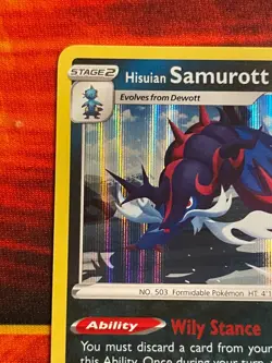 Hisuian Samurott SWSH207 Prerelease Pokemon SWSH Astral Radiance Black Star Prom - Image 2