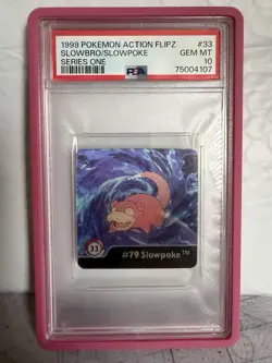 1999 POKEMON ACTION FLIPZ SERIES ONE Slowbro / Slowpoke POP 4 - Image 1