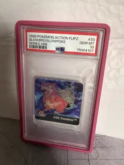 1999 POKEMON ACTION FLIPZ SERIES ONE Slowbro / Slowpoke POP 4 - Image 2