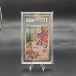 2025 Pokemon Purrloin 136/086 Sv: White Flare Illustration Rare Holo TAG 9 - Image 1