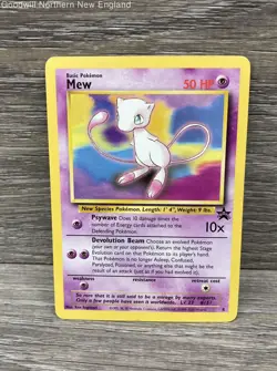 Pokemon Mew 8 Wizards Black Star Promo Non Holo Rare LP - Image 1