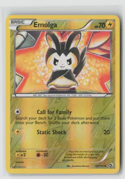 EMOLGA 49/113 REVERSE HOLO LEGENDARY TREASURES POKEMON TCG LP - Image 1