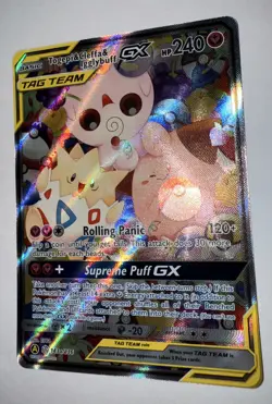 Togepi & Cleffa & Igglybuff GX Promo 143a/236 Tag-Team Pokemon Cosmic Eclipse - Image 3
