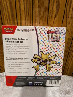 (1) Pokemon Scarlet & Violet 151 Alak. EX Collection New Sealed - Image 2
