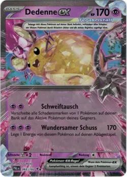 Pokemon Dedenne ex Double Rare Entwicklungen in Paldea 093/193 Near Mint Deutsch - Image 1