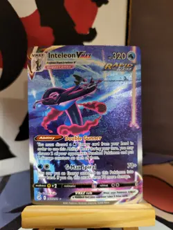Pokemon TCG Inteleon VMAX Fusion Strike 266/264 Holo Secret Rare NM - Image 2