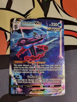 Pokemon TCG Inteleon VMAX Fusion Strike 266/264 Holo Secret Rare NM - Image 3