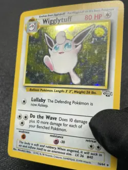 Pokemon TCG Wigglytuff 16/64 Jungle Set HOLO 1999 WOTC Unlimited - Image 3