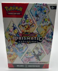 Pokemon TCG Prismatic Evolutions Booster Bundle Box 6 Packs - Image 1