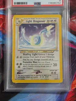 2002 Pokemon Neo Destiny Light Dragonair #22 PSA 8 - Image 5