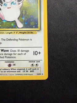 Pokemon - Wigglytuff 16/64 *NO SYMBOL MISPRINT* Holo - Jungle LP - Image 5