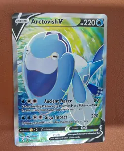 Pokemon TCG Arctovish V Evolving Skies 176/203 Holo Ultra Rare - NM/M Pack Fresh - Image 1