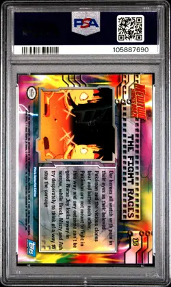 1999 TOPPS POKEMON THE MOVIE EDT THE FIGHT RAGES #35 MOVIE EDITION PSA 9 - Image 2