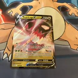Regidrago V 2022 Pokemon Sword Shield Silver Tempest #135/195 Holo - Image 1