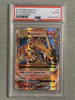 Charizard Pokemon 2016 PSA 4 XY M EX Evolutions 13/106 - Image 1