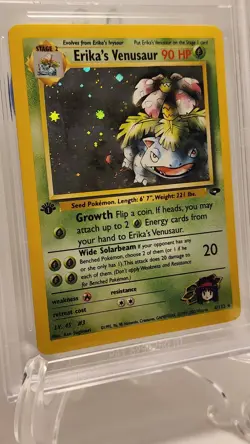 Pokemon Erika's Venusaur Gym Challenge Holo Swirl 4/132 1st Edition Becket 9 - Image 1
