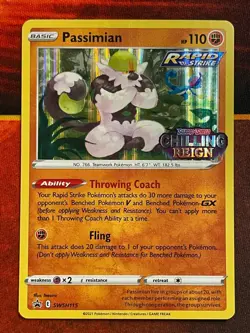 Passimian SWSH115 Prerelease - Pokemon SWSH: Chilling Reign Black Star Promo - Image 1