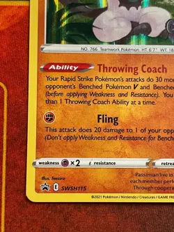 Passimian SWSH115 Prerelease - Pokemon SWSH: Chilling Reign Black Star Promo - Image 4