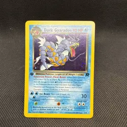 Dark Gyarados 8/82 Rare Team Rocket Holo 1st Edition Pokemon - NM/NM- - Image 1