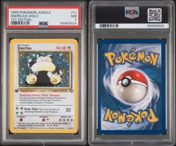 1999 POKEMON JUNGLE 1ST EDITION #11 SNORLAX HOLO RARE PSA 7 NM ENGLISH WOTC - Image 3