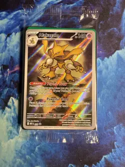 Pokemon TCG Alakazam MEP 009 Mega Evolution Black Star Promo Sealed - Image 1
