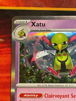 Xatu 059 Prerelease - Pokemon SV: Paradox Rift Stamp Black Star Promo - Image 2
