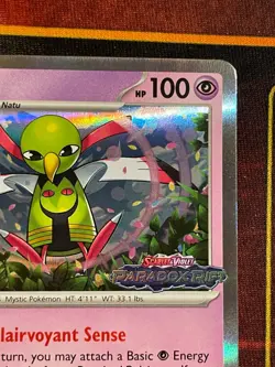 Xatu 059 Prerelease - Pokemon SV: Paradox Rift Stamp Black Star Promo - Image 3