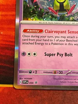 Xatu 059 Prerelease - Pokemon SV: Paradox Rift Stamp Black Star Promo - Image 4
