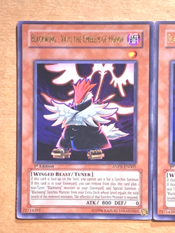 yugioh 3X Blackwing - Vayu Emblem of Honor ANPR-EN005 1st Ed Ultra Near Mint - Image 3