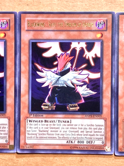 yugioh 3X Blackwing - Vayu Emblem of Honor ANPR-EN005 1st Ed Ultra Near Mint - Image 4