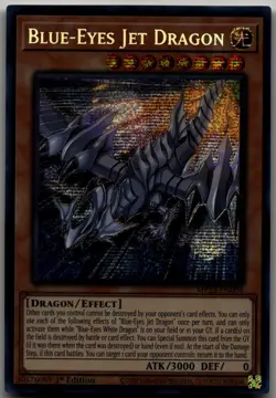 Blue-Eyes Jet Dragon Prismatic Secret Rare 25th Anniversary Tin: Dueling Heroes - Image 1